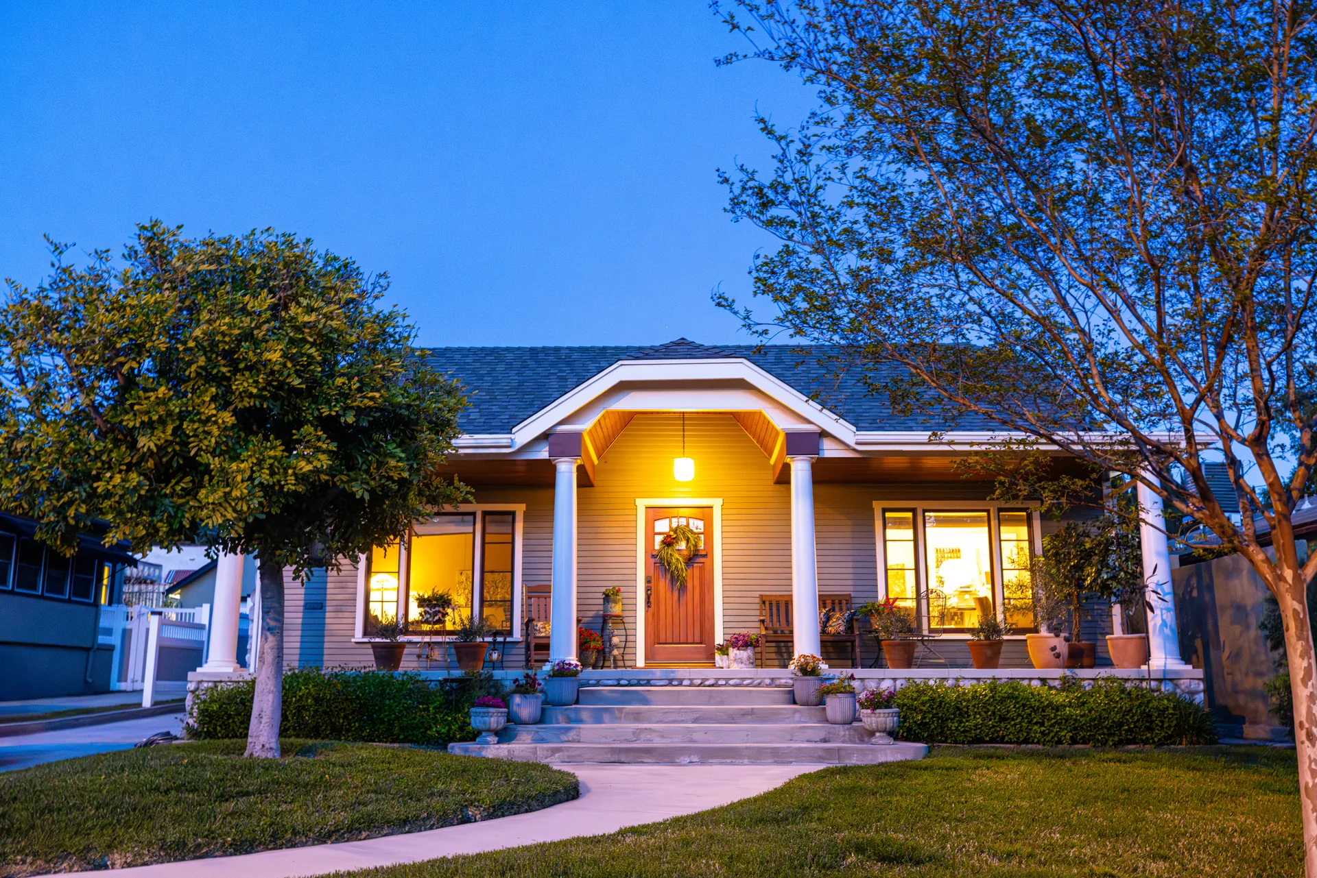 Hero photography from Cardinal, one of BrokerFold's designed templates — real estate design leads with the property