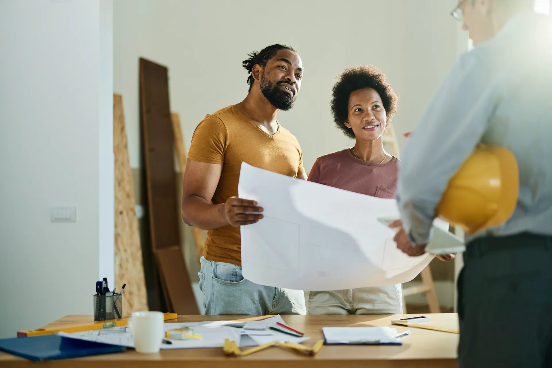 Reviewing construction plans where holdback rules apply