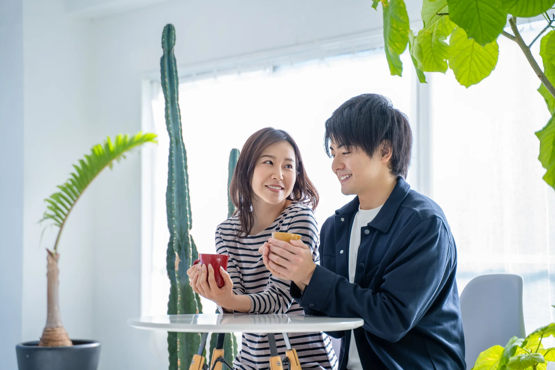 Catching up over coffee at home — the kind of relationship a referral practice runs on