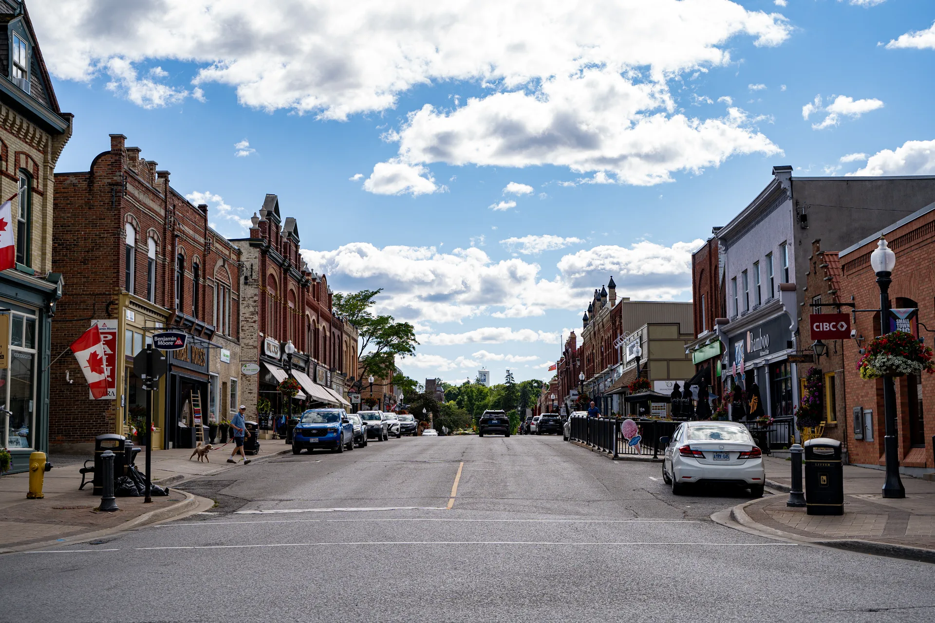 Port Perry's historic main street, the small-town north that balances Durham's commuter corridor