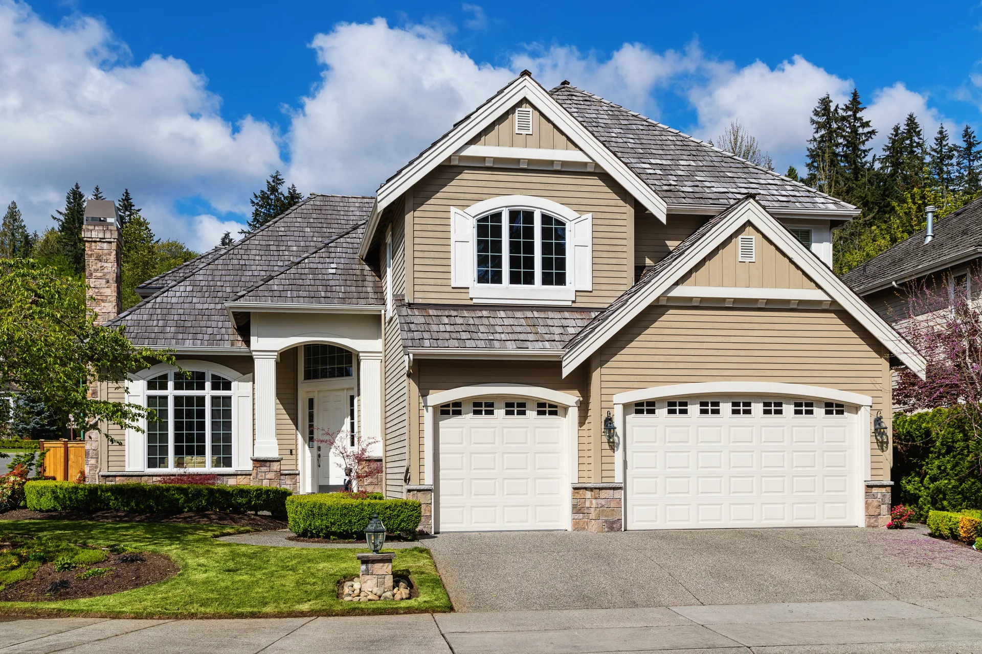 A modern detached suburban home — the kind of property that clusters around the million-dollar line