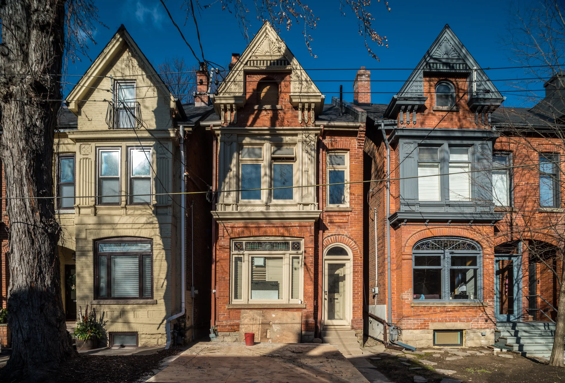 A Victorian-era brick home mid-renovation, the heritage stock that rewards careful online presentation