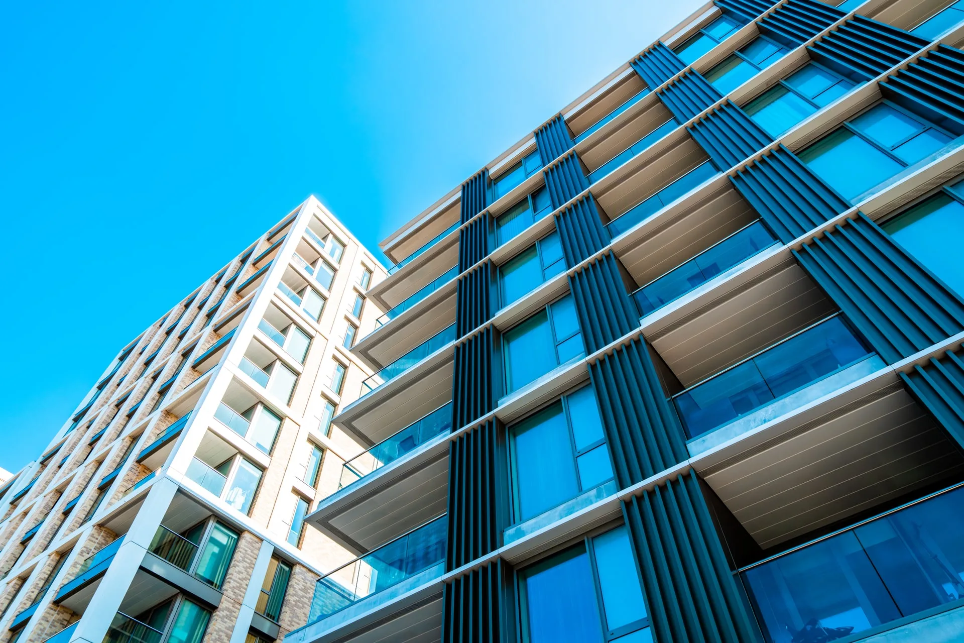 Condo towers nearing completion — the stage where interim occupancy begins