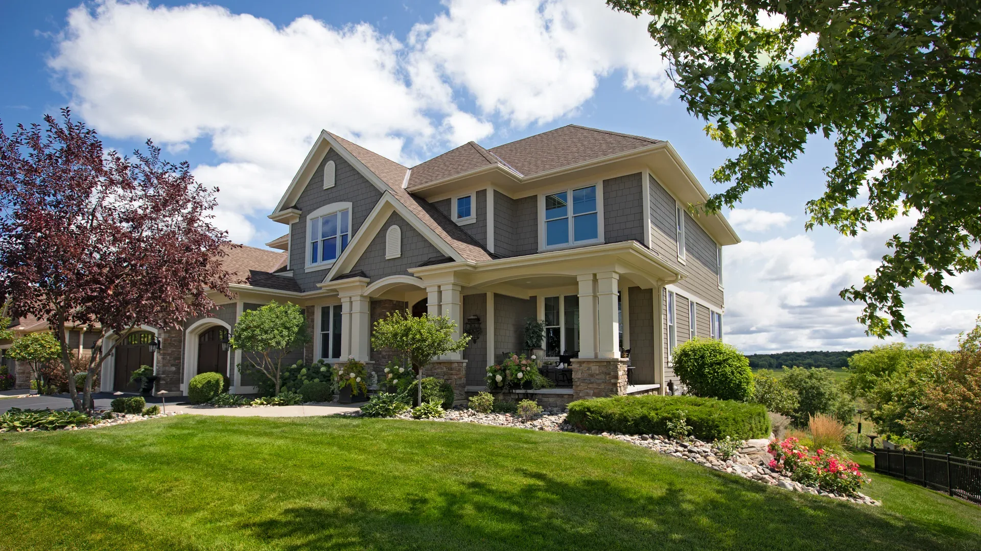 A tidy detached house on a suburban street — the stock affordability movers head east to buy