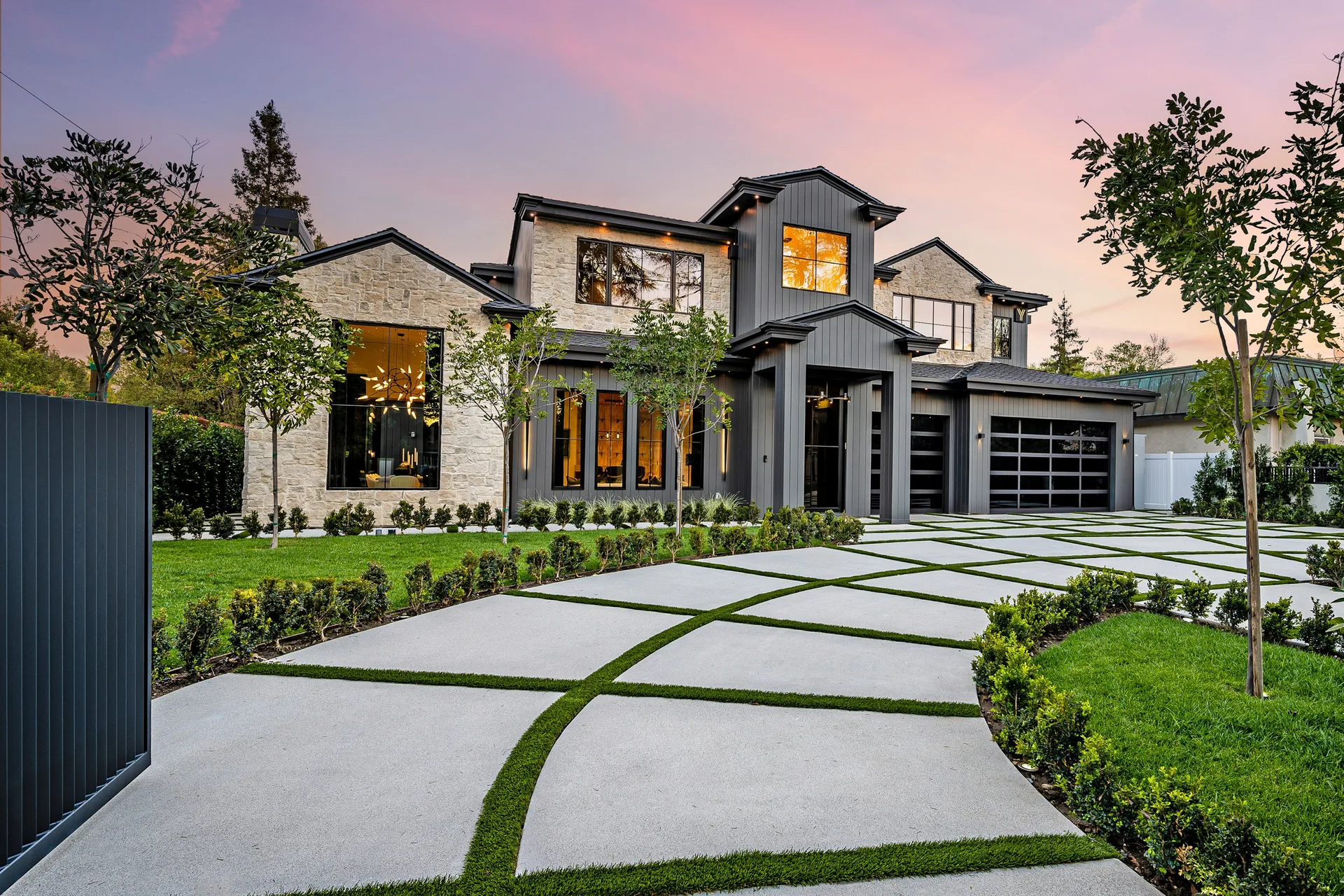 A modern home at sunset — the kind of listing an early offer tries to take before offer night