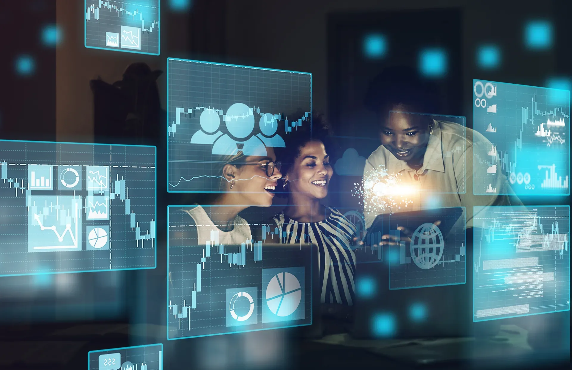 Traders reading a live market overlay — pay-per-lead is an exchange for attention, and each model prices the same asset differently