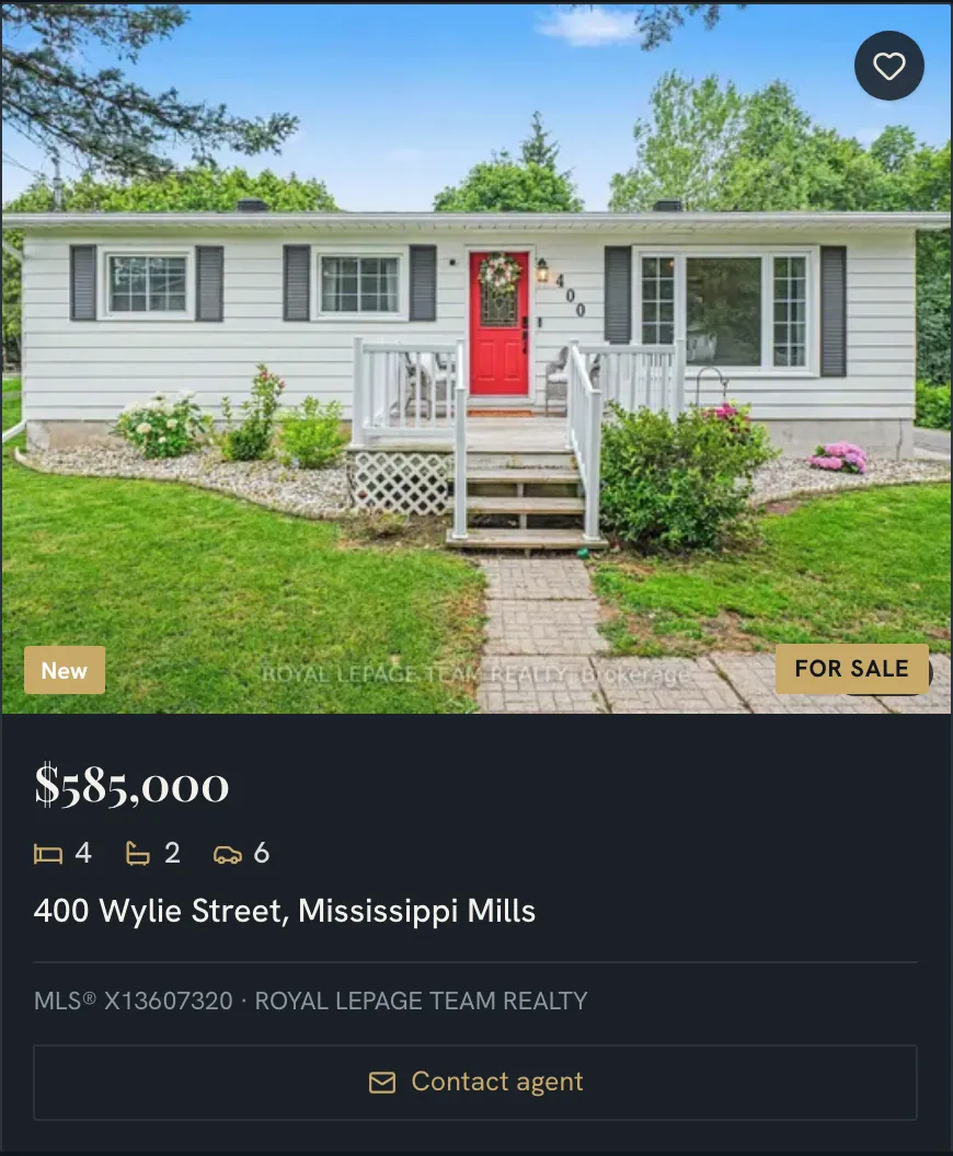 The same live listing as rendered by the Nocturne template