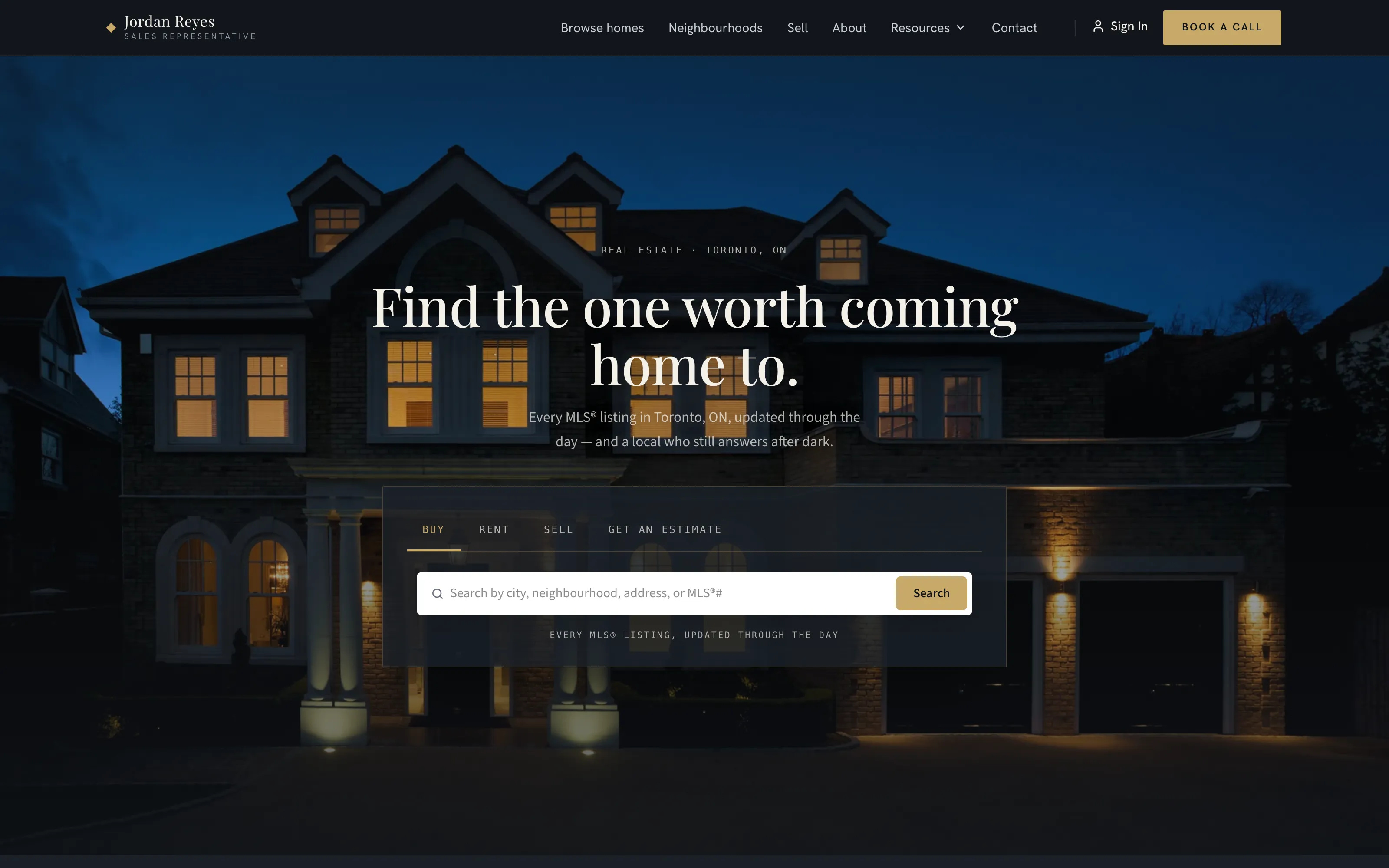 Nocturne template — live demo