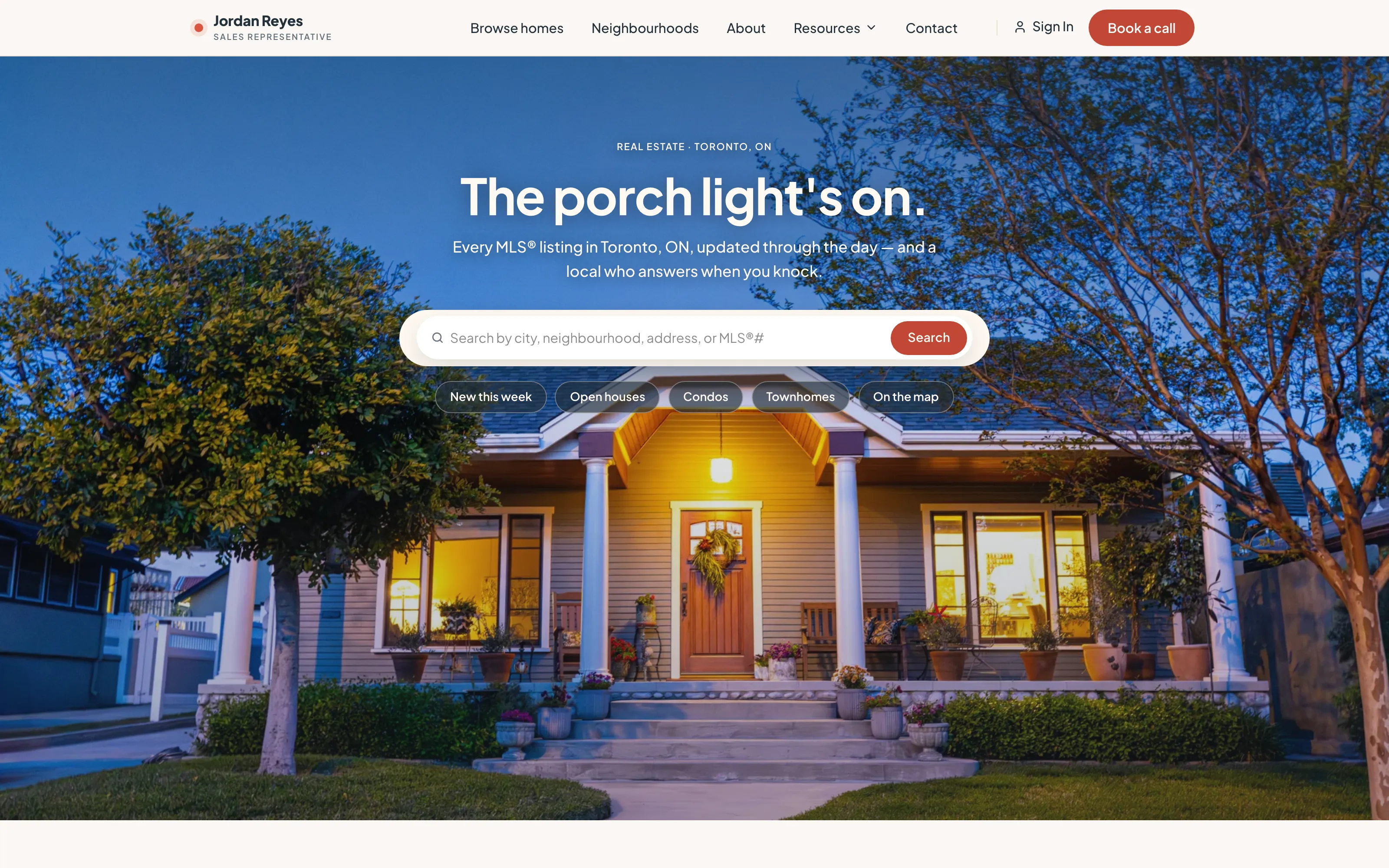 Porchlight template — live demo